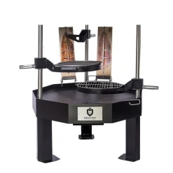Pihagrilli Carelia Grill® 9K-100 Premium matala ilman huuvaa musta