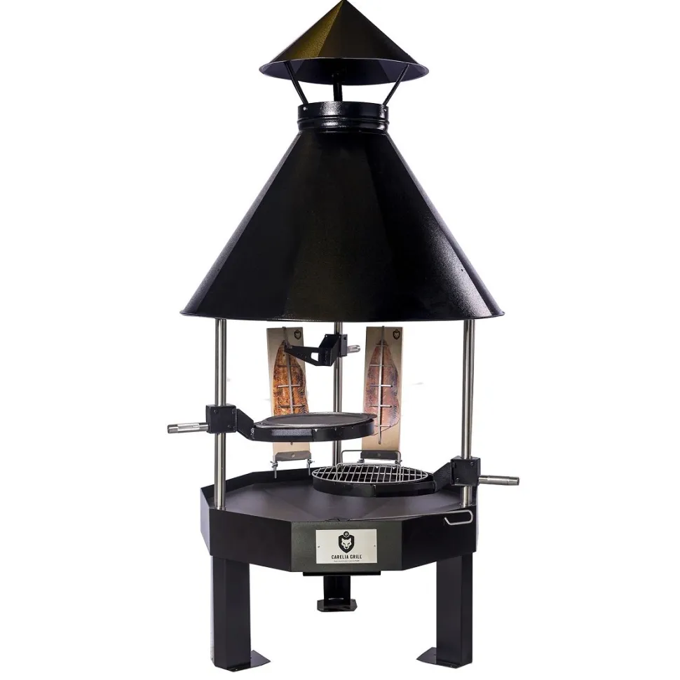 Pihagrilli Carelia Grill® 9K-100 Premium matala musta
