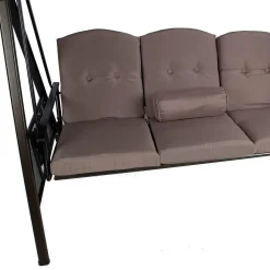 Pihakeinu Home4you Franco, katoksella, 3-istuttava, ruskea