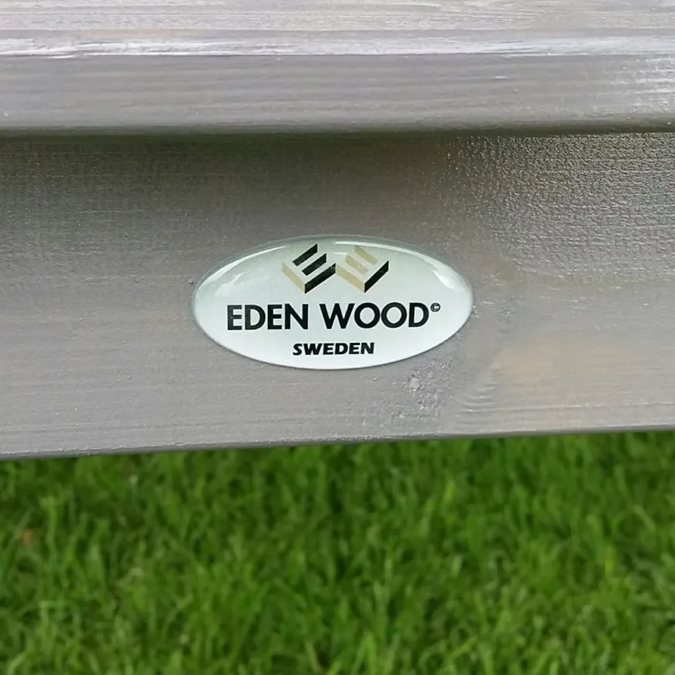 Pihakeinu Eden Wood Mellby 3-istuttava, leveys 210cm, harmaa