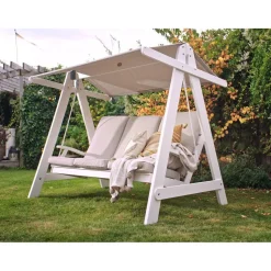 Pihakeinu Hillerstorp Aspö, 3-istuttava, tummanharmaa/beige