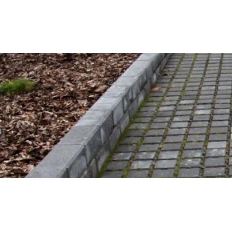 Pihakivi Lakka Nurmikivi 80 140x140x80 mm musta