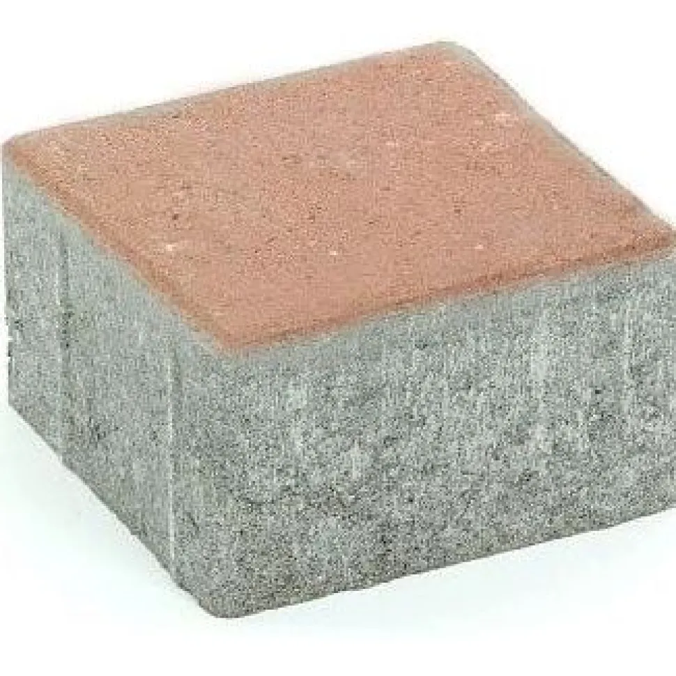Pihakivi Rudus Kartanonoppa 80 138x138x80 mm sileä hiekanruskea