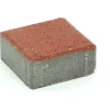 Pihakivi Rudus Kartanonoppa 60 138x138x60 mm sileä punainen