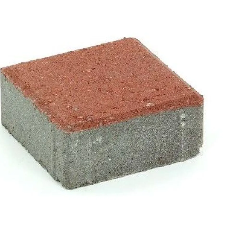 Pihakivi Rudus Kartanonoppa 60 138x138x60 mm sileä punainen