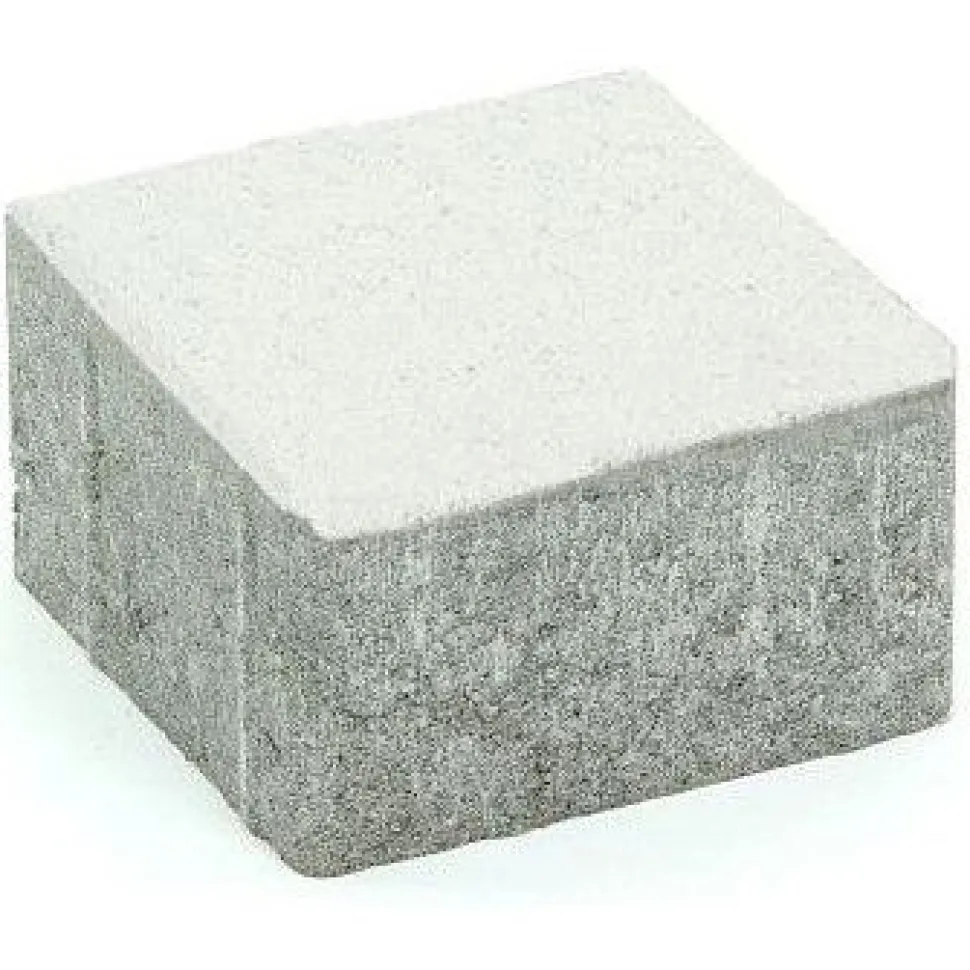Pihakivi Rudus Kartanonoppa 80 138x138x80 mm sileä valkoinen