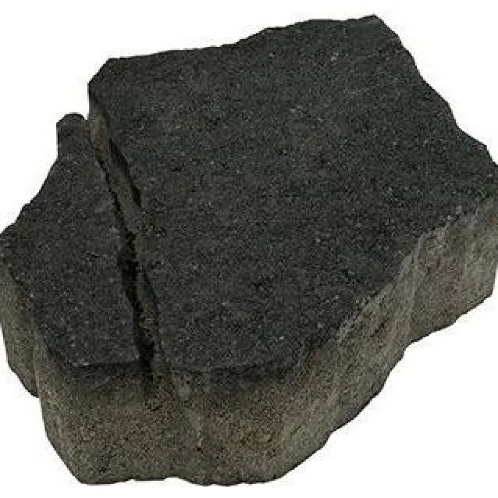 Pihakivi Rudus Luotokivi 336x246x80 mm profiloitu hiili