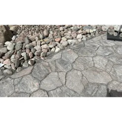 Pihakivi Rudus Luotokivi 336x246x80 mm profiloitu hiili