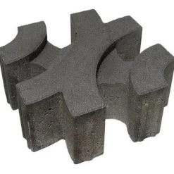 Pihakivi Rudus Riimukivi 300x300x120 mm sileä musta