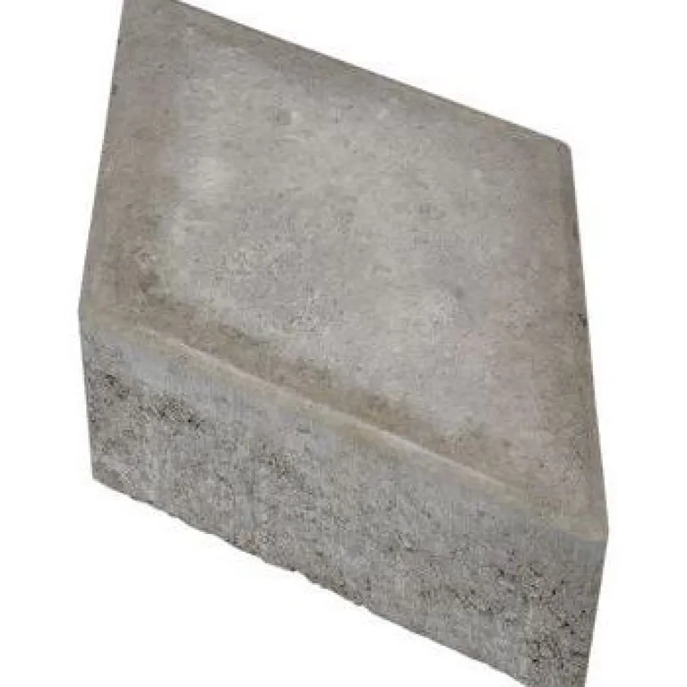 Pihakivi Rudus Rombakivi 80 334x197x80 mm sileä harmaa