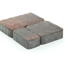 Pihakivisarja Rudus Napoli-kivet 80 mm profiloitu punamusta
