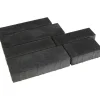 Pihakivisarja Rudus Piano-kivet 80 mm sileä hiili