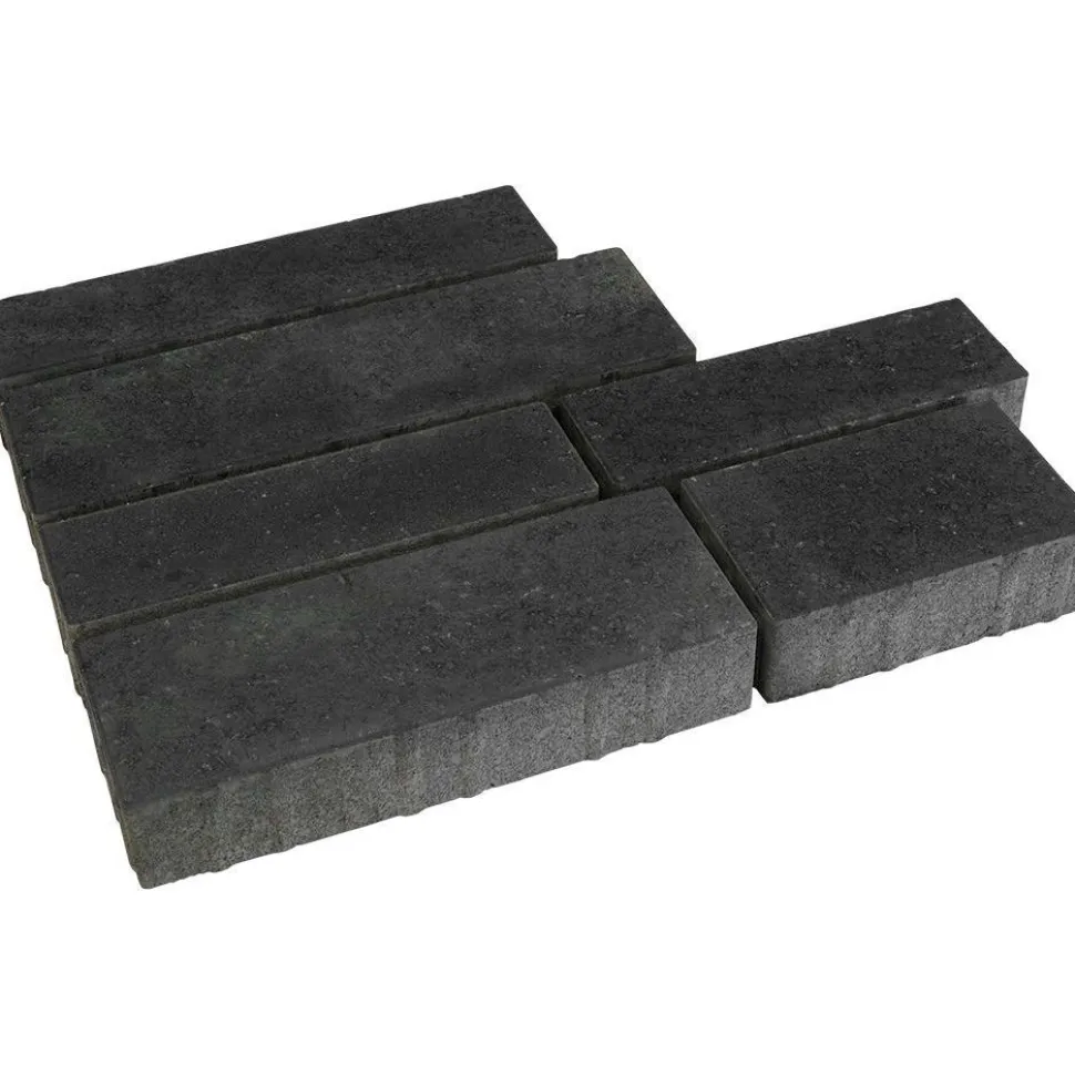 Pihakivisarja Rudus Piano-kivet 80 mm sileä hiili