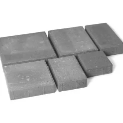 Pihakivisarja Rudus Roomalaiset isot kivet 80 mm sileä harmaa