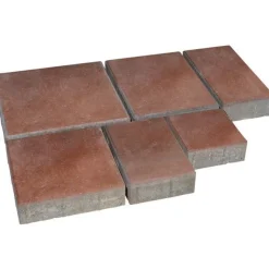 Pihakivisarja Rudus Roomalaiset pienet kivet 80 mm sileä punainen