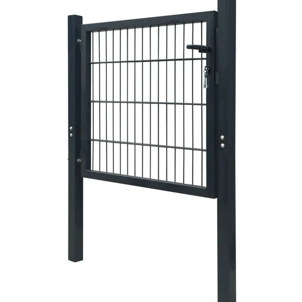 Pihaportti teräs 103x150cm antrasiitti