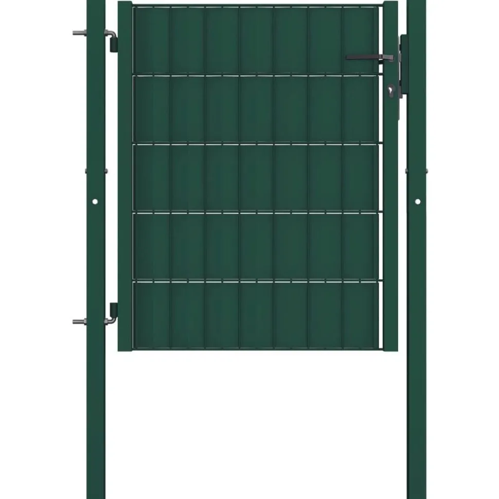 Pihaportti teräs 100x81cm vihreä