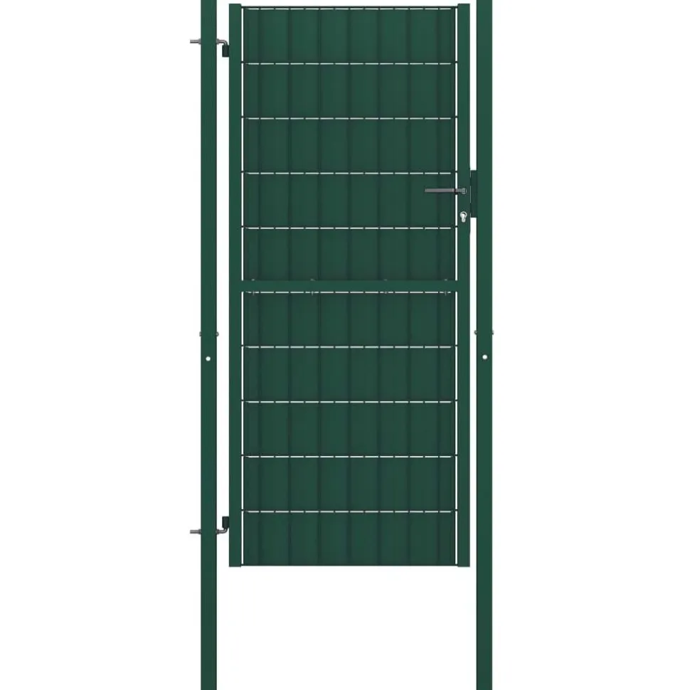 Pihaportti teräs 100x204cm vihreä