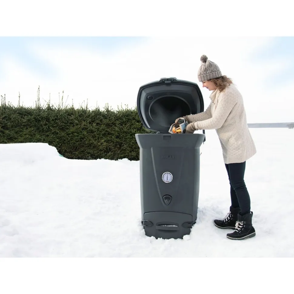 Pikakompostori Biolan 220 Eco tummanharmaa