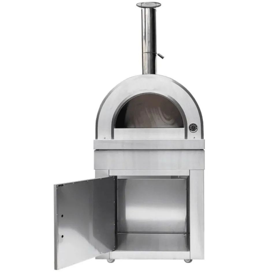 Pizzauuni Myoutdoorkitchen Classic Line Stainless Naples, puulämmitteinen, rst
