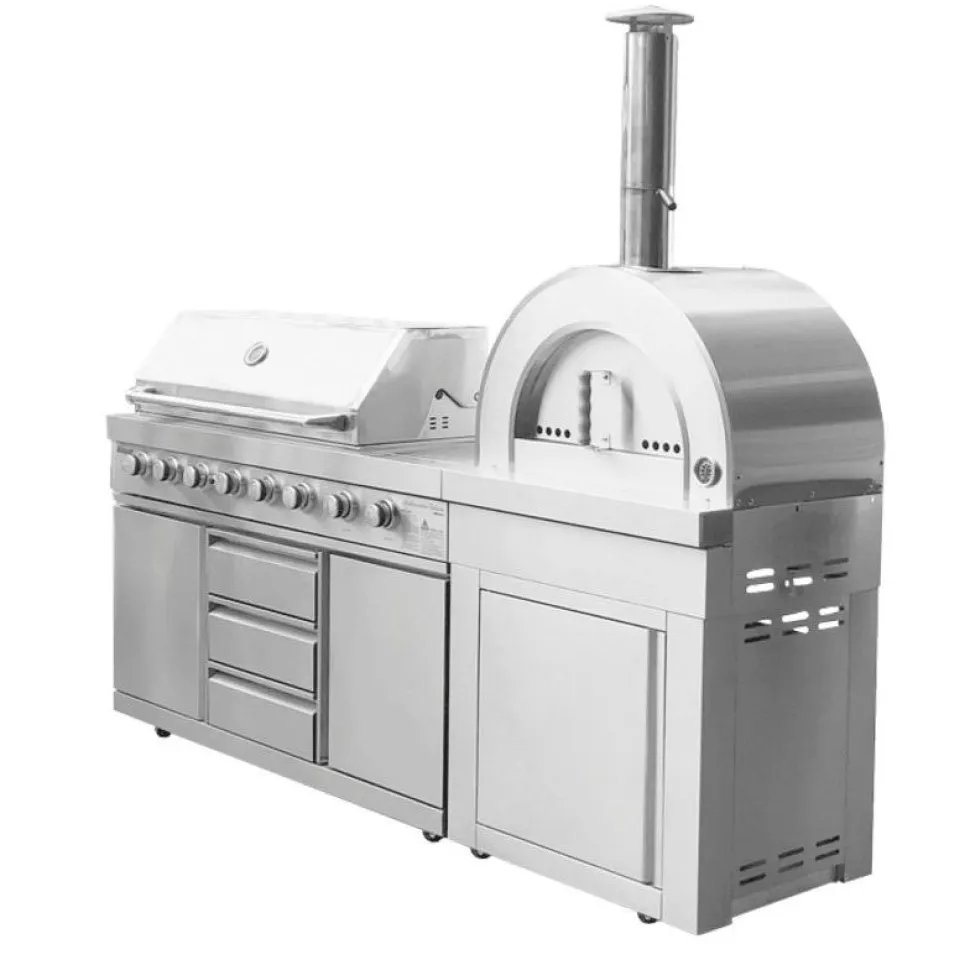 Pizzauuni Myoutdoorkitchen Classic Line Stainless Naples, puulämmitteinen, rst
