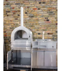 Pizzauuni Myoutdoorkitchen Inox Range, puulämmitteinen, rst