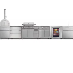 Pizzauuni Myoutdoorkitchen Inox Range, puulämmitteinen, rst