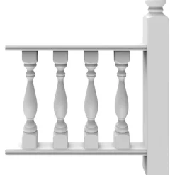 Päällys-/aluslauta Jabo pohjamaalattu 2400x140x45 mm.