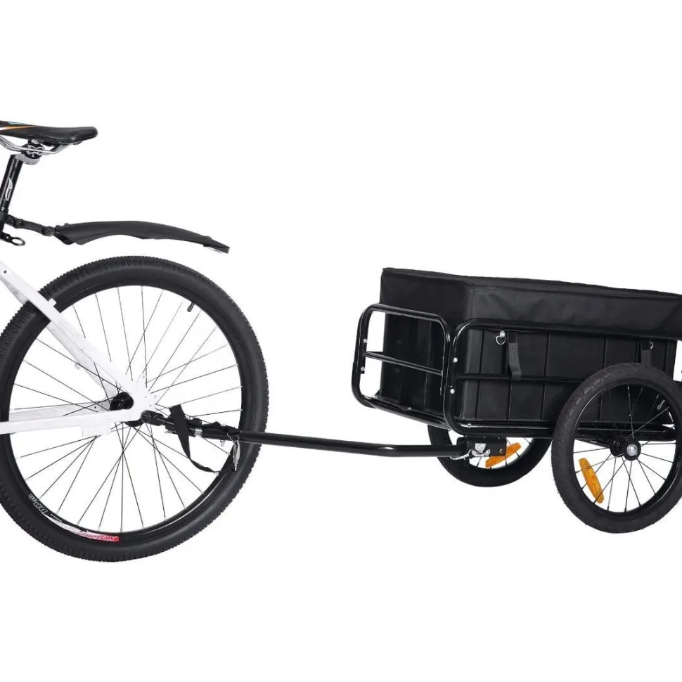 Polkupyörän tavarankuljetuskärry muovilaatikolla Trekker 50kg