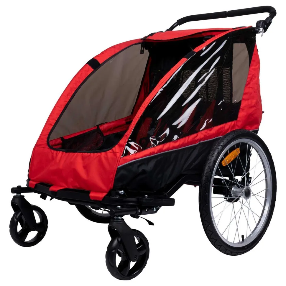 Polkupyörän peräkärry Trekker Pro, 1-2 lapselle, 40 kg