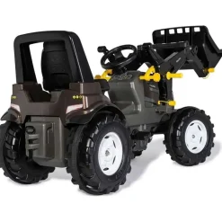 Polkutraktori Rolly Premium Valtra, säädettävä istuin, musta/ruskea