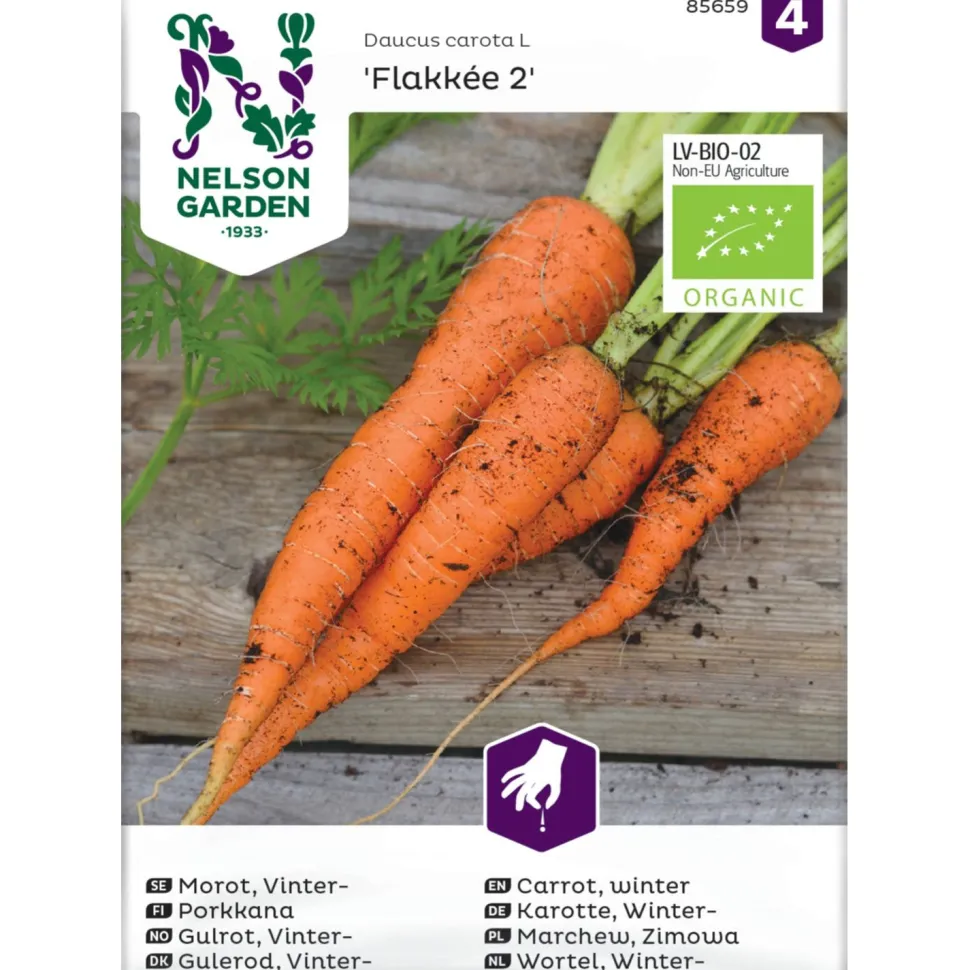 Porkkana Nelson Garden Flakkée 2 Organic, siemenet