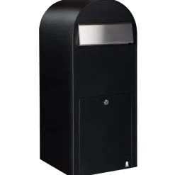 Postilaatikko Bobi Jumbo 80x32x35 cm musta RAL9005 rst-luukku