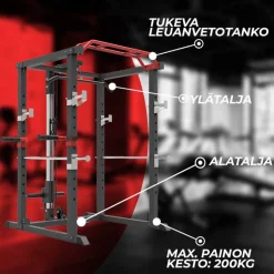 Power Rack kyykkyhäkki Nordcore Core 110x140x220 cm
