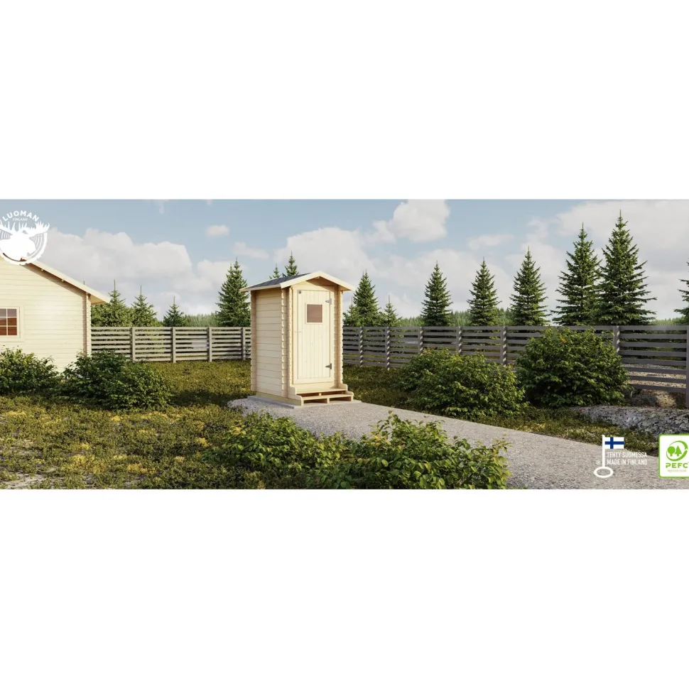 ProPuucee-paketti 1,7 m² sis. Lillevilla Toilet 13 ja Kekkilä Tehokäymälä 230 l