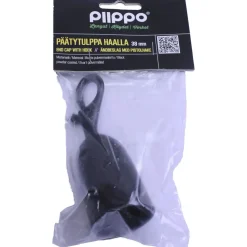 Päätytulppa haalla Piippo Ø 36mm pulverimaalattu musta