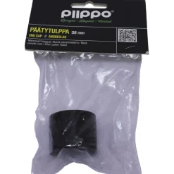 Päätytulppa Piippo Ø 36mm pulverimaalattu musta
