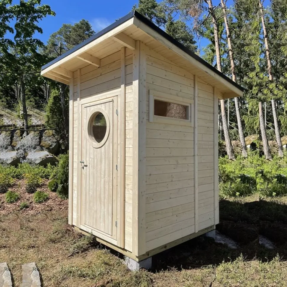 Puucee-paketti Pikkuvihreä 2.25 m² Green Toilet -kompostikäymälällä