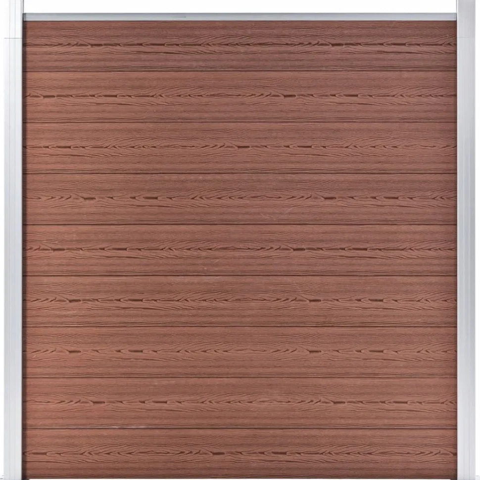 Puutarha-aita WPC 180x186 cm ruskea