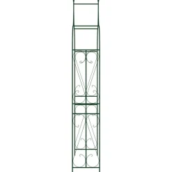 Puutarhakaari musta 120x38x258 cm rauta