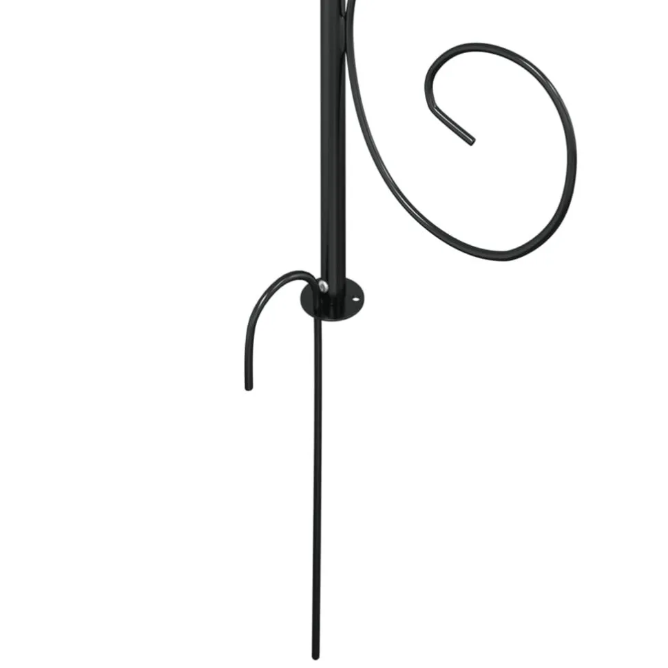 Puutarhakaari Ø180x255 cm teräs musta