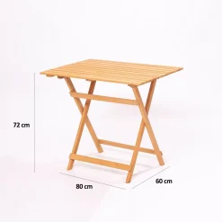 Puutarhakalusteryhmä Linento Garden My 004A, valkoinen/puunväri, 5-osainen