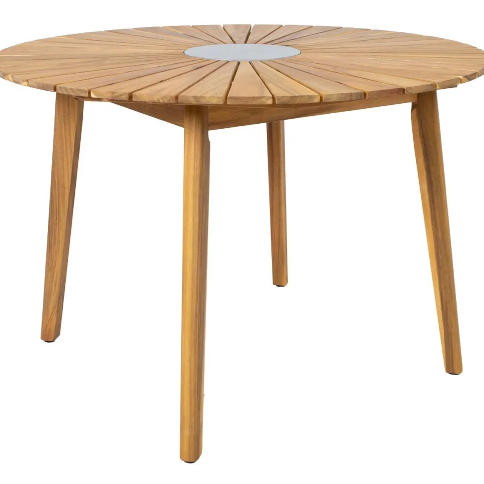 Puutarhakalustesetti Home4You FLORIDA pöytä ja 4 tuolia, beige