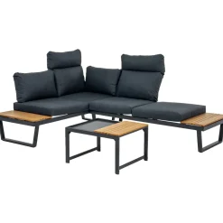 Puutarhakalustesetti Home4You MOERS monikäyttöinen, harmaa