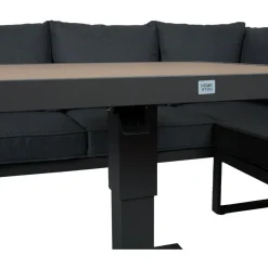 Puutarhakalustesetti Home4You PARKER 4-osainen, harmaa