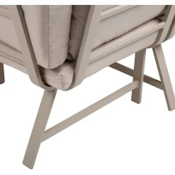 Puutarhakalustesetti Home4You UPLAND pöytä ja kulmasohva, beige