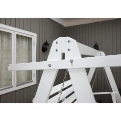 Puutarhakeinu katoksella Baltic Garden Pelle 165cm valkoinen/sininen