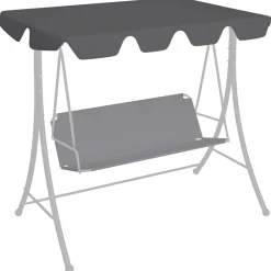 Puutarhakeinun Vaihtokatos musta 188/168x145/110 cm (12093)