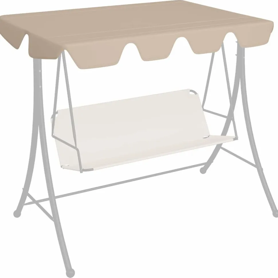 Puutarhakeinun Vaihtokatos musta 188/168x145/110 cm (12093)