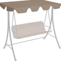 Puutarhakeinun Vaihtokatos musta 188/168x145/110 cm (12093)